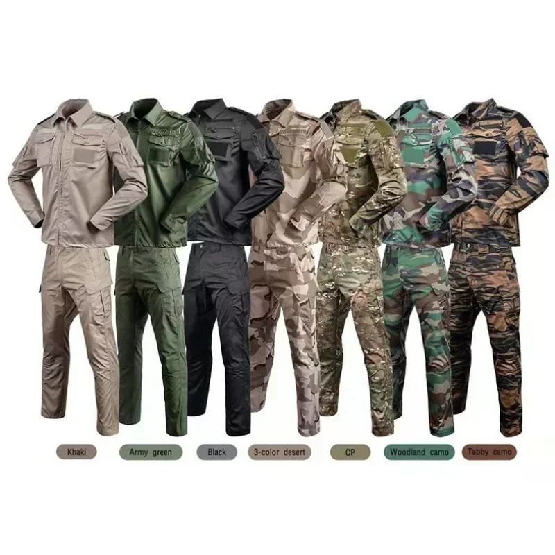 Mens Fashion Zip Up - Tactical Training Uniform Set for Men
