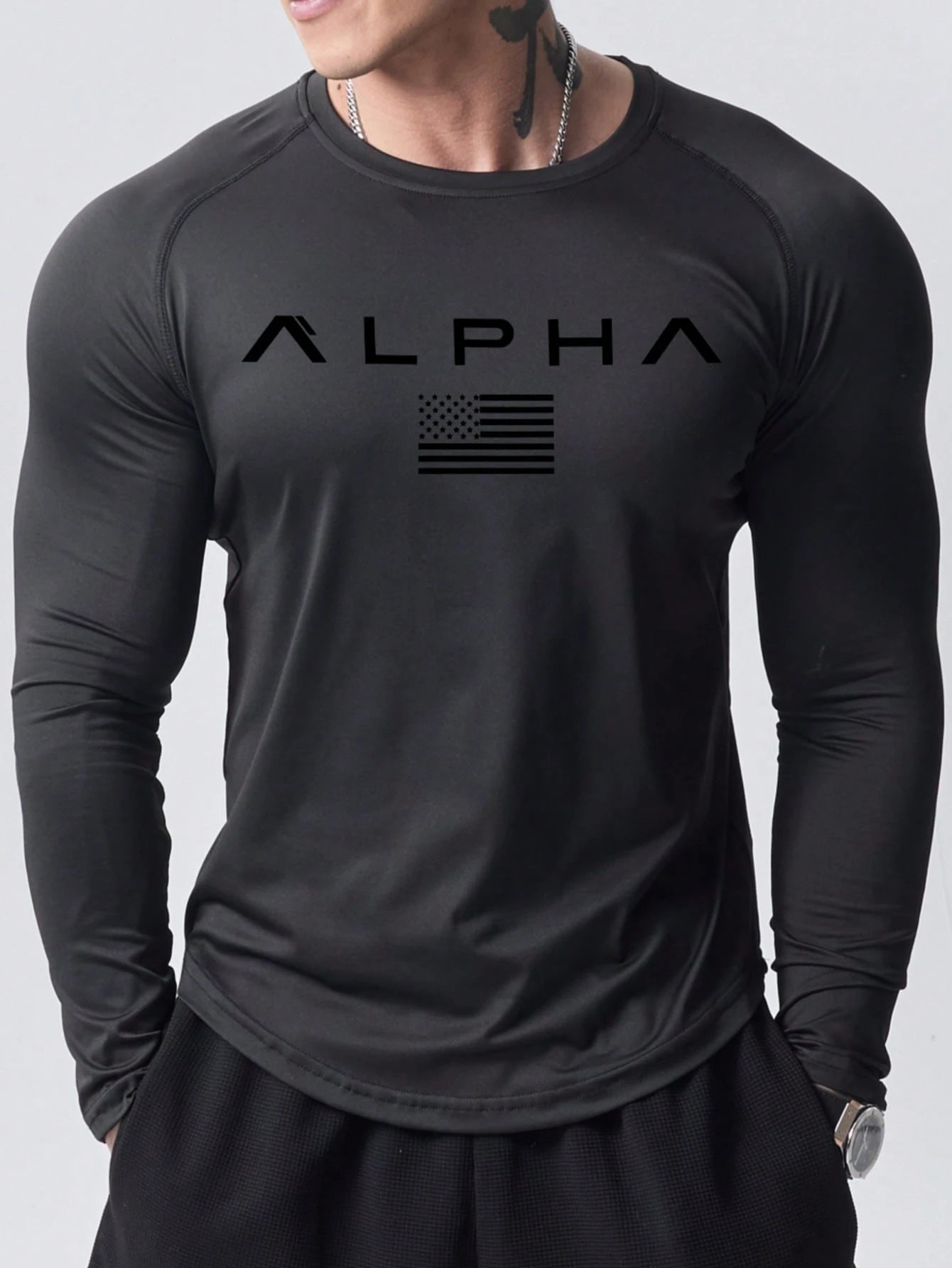 Men'S Fashion Outfits - New men's long-sleeved T-shirt for Spring