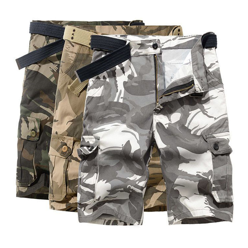 Mens Fashion Cargo Pants - Summer Men Camouflage Tactical Cargo Shorts