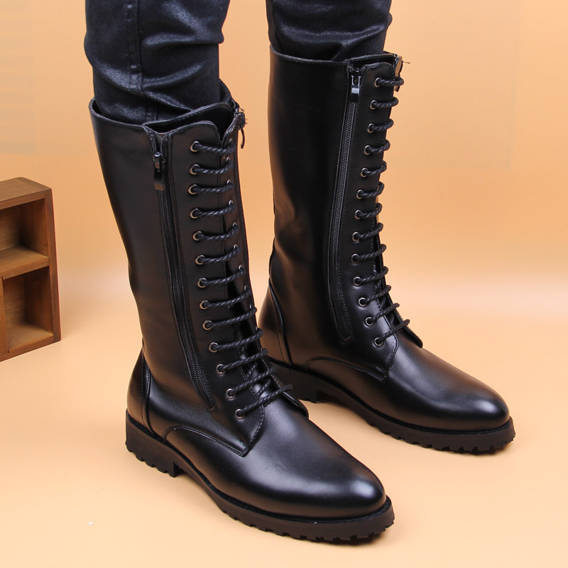 Mens Fashion Dress Shoes - men's luxury fashion high boots stage