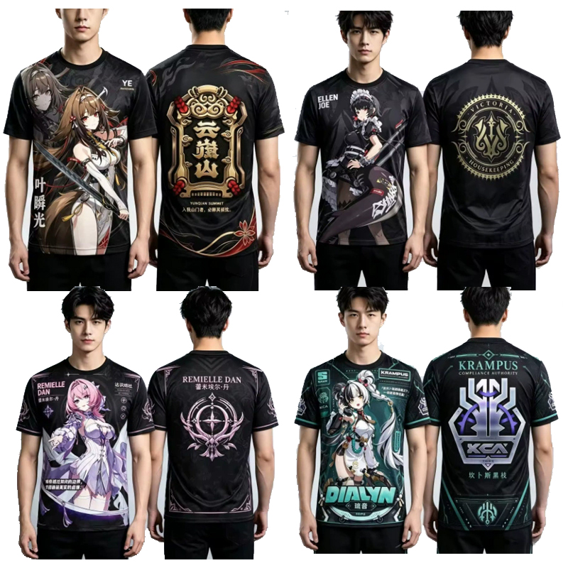 Graphic Tee Oversized - Zenless Zone Zero Cosplay Graphic T-shirt