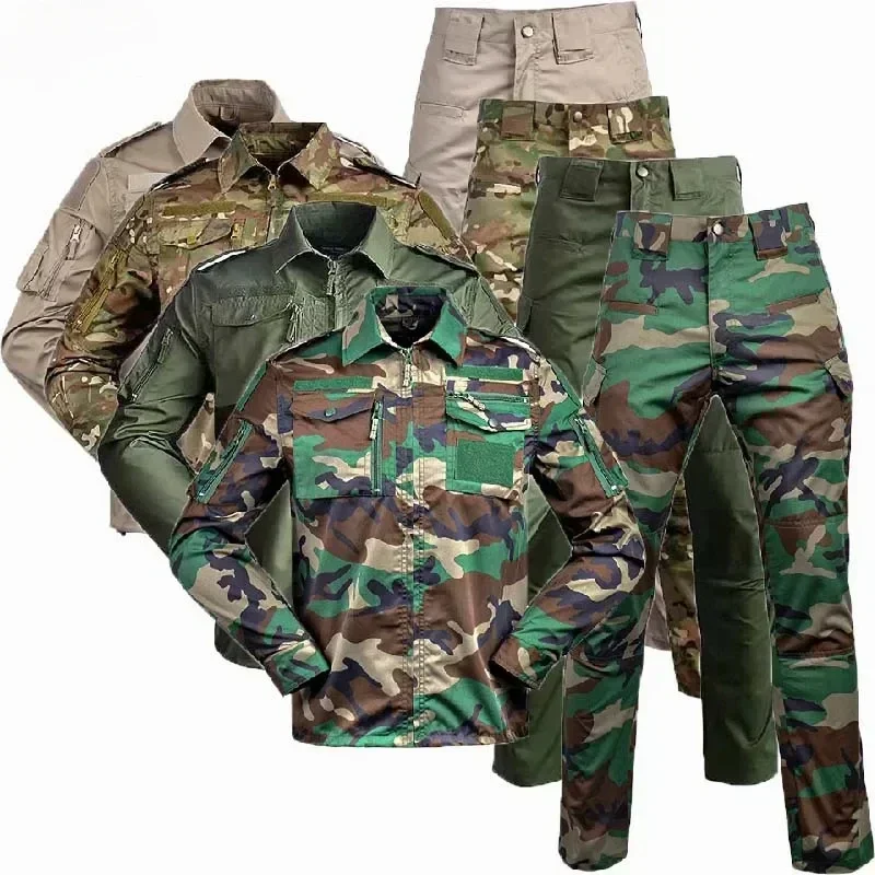 Tactical Training Uniform Set  - Mens Fashion Zip Up ulasan dan harga