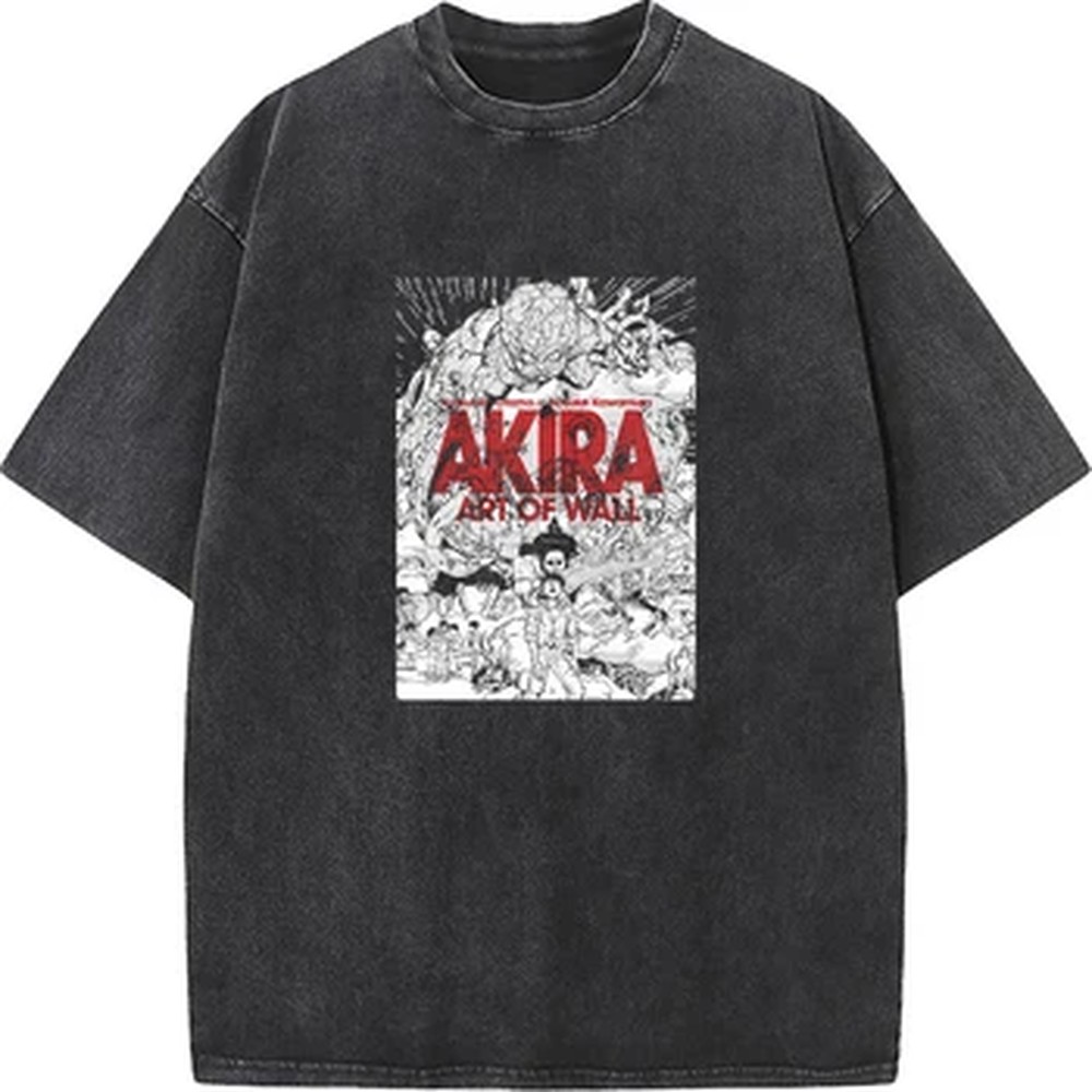 Akira Manga Graphic Print T-sh - Graphic Tee Oversized ulasan dan harga