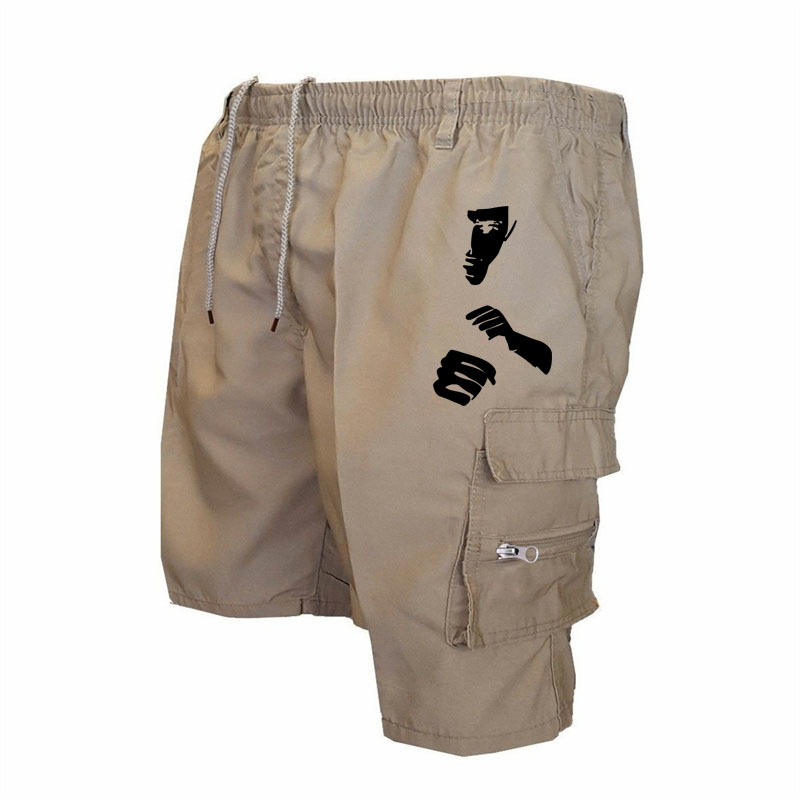 Fashion Print Workwear Shorts  - Mens Fashion Cargo Pants ulasan dan harga