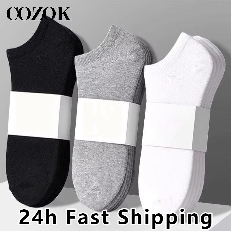 10pcs=5 Pairs Mens Socks Casua - Socks Ankle Men ulasan dan harga