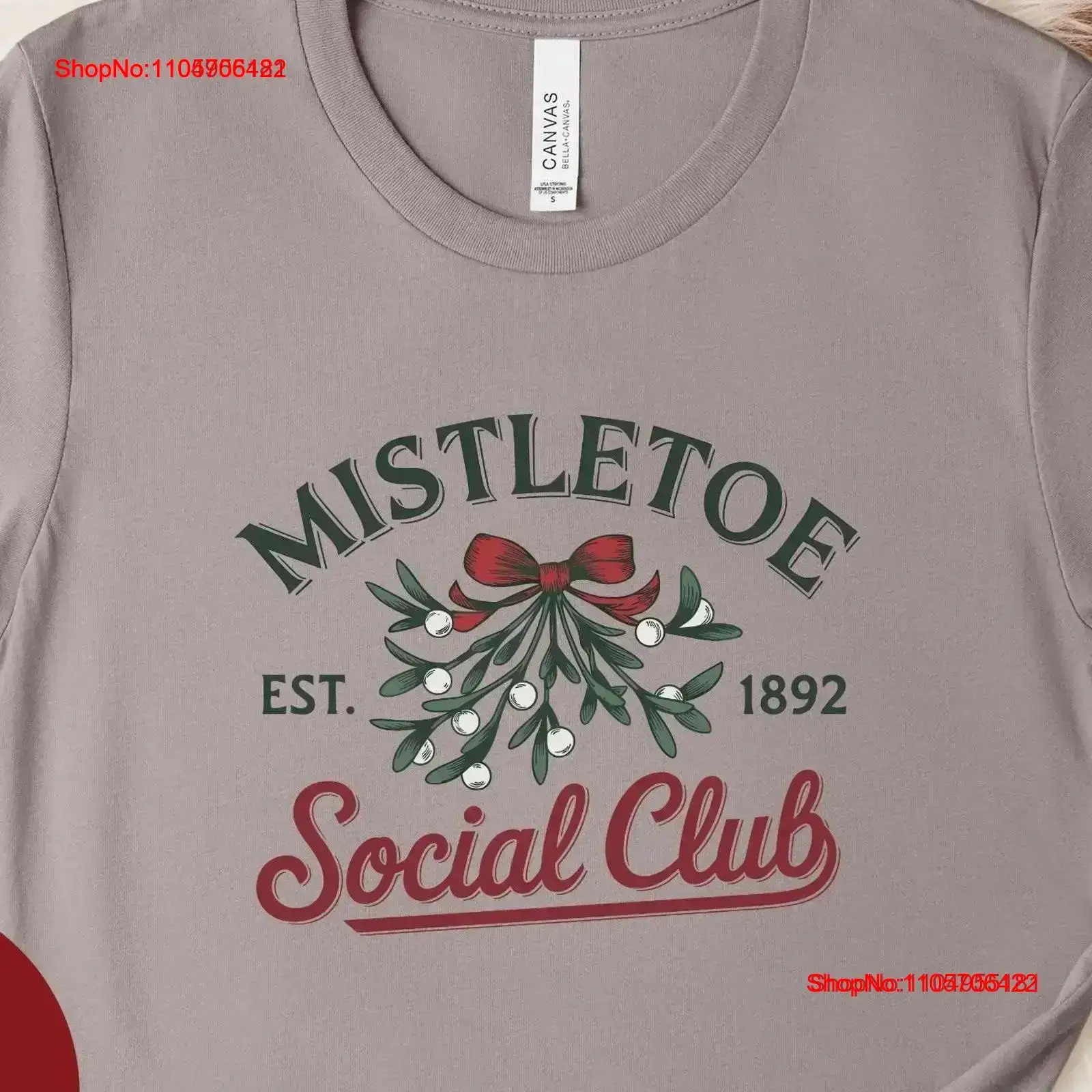 Mistletoe Social Club Christma - Men'S Fashion Xmas Party ulasan dan harga