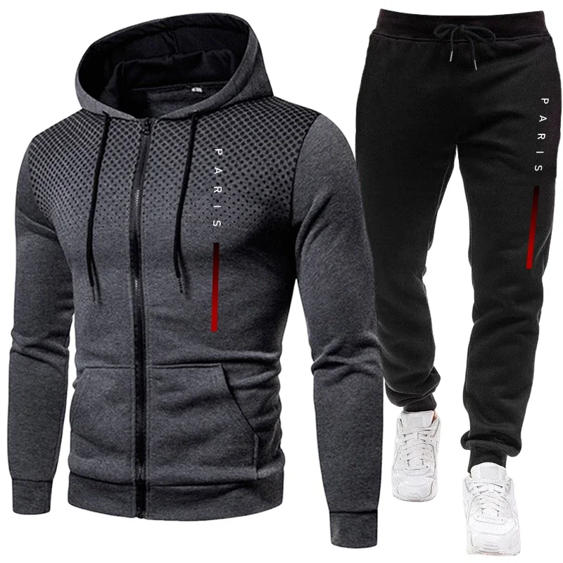 Fall Winter Daily Casual Sport - Mens Fashion Zip Up ulasan dan harga