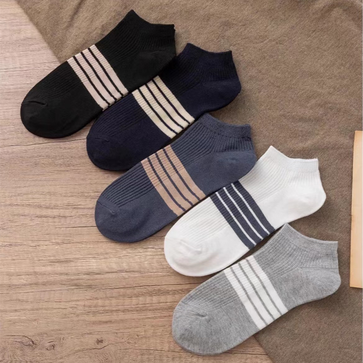 5 Pairs Men Summer Socks Trend - Socks Ankle Men ulasan dan harga