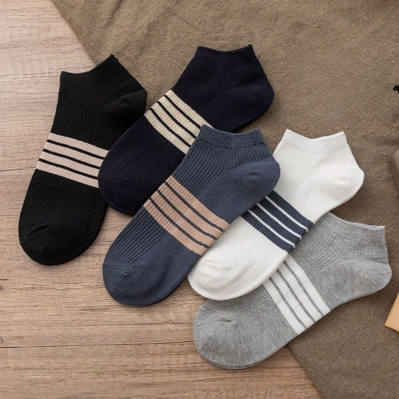 5 Pairs Men Summer Socks Trend - Socks Ankle Men ulasan dan harga