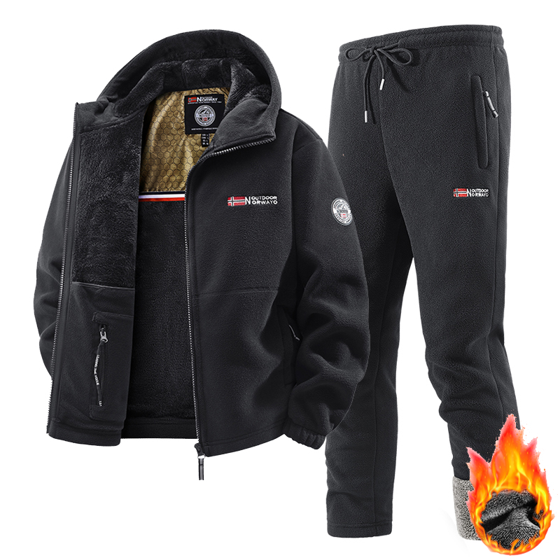 New Winter Sportswear Set Mens - Mens Fashion Zip Up ulasan dan harga