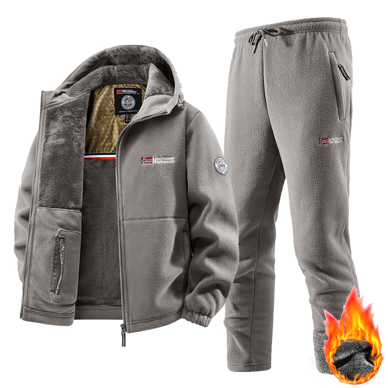 New Winter Sportswear Set Mens - Mens Fashion Zip Up ulasan dan harga