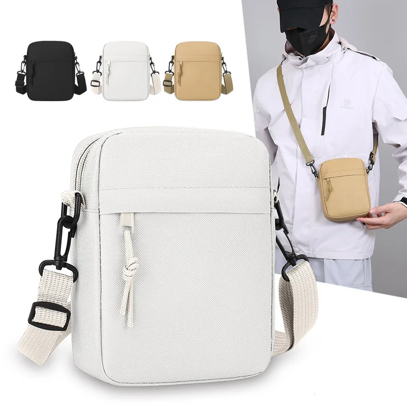 Simple Solid Color Canvas mini - Crossbody Bag Men ulasan dan harga