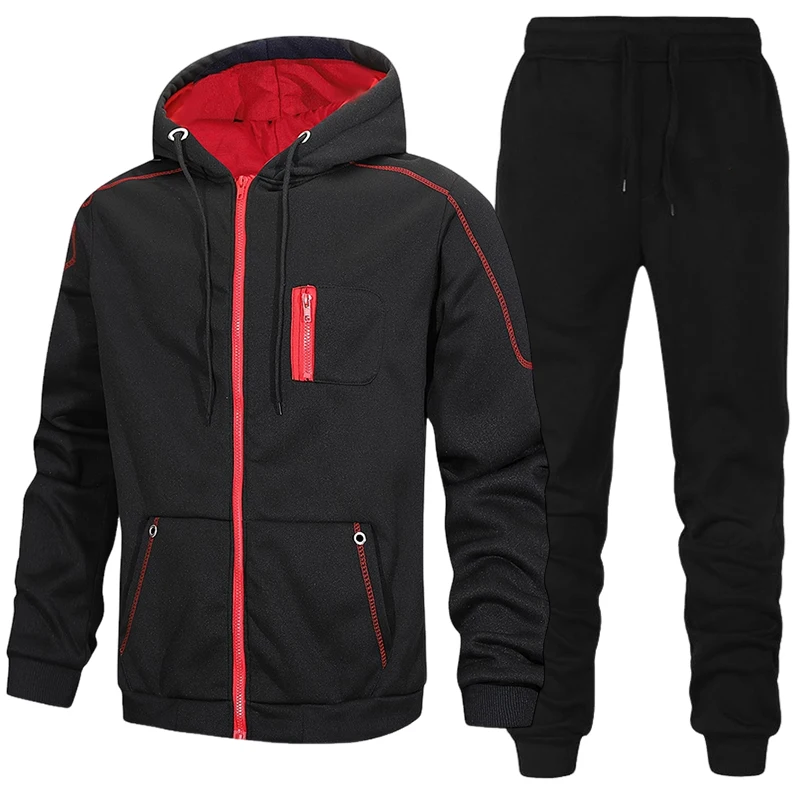 Fashion Men's Tracksuit Casual - Mens Fashion Zip Up ulasan dan harga