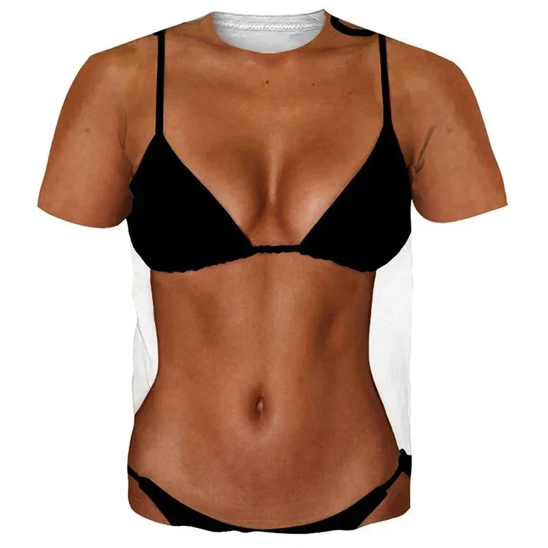 2024Funny Muscle Body 3D Print - Muscle Tee Workout ulasan dan harga