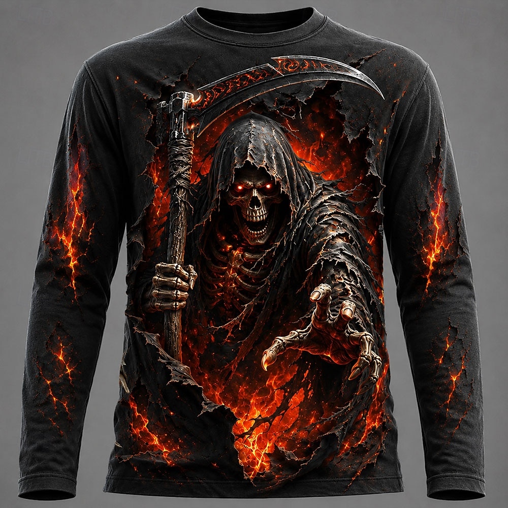 Halloween Men 3D Graphic Print - Mens Fashion Summer ulasan dan harga