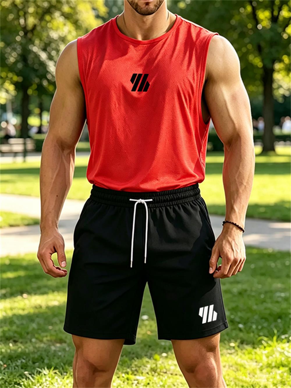 2026 new Men's Brand Vest Two- - Mens Fashion Summer ulasan dan harga