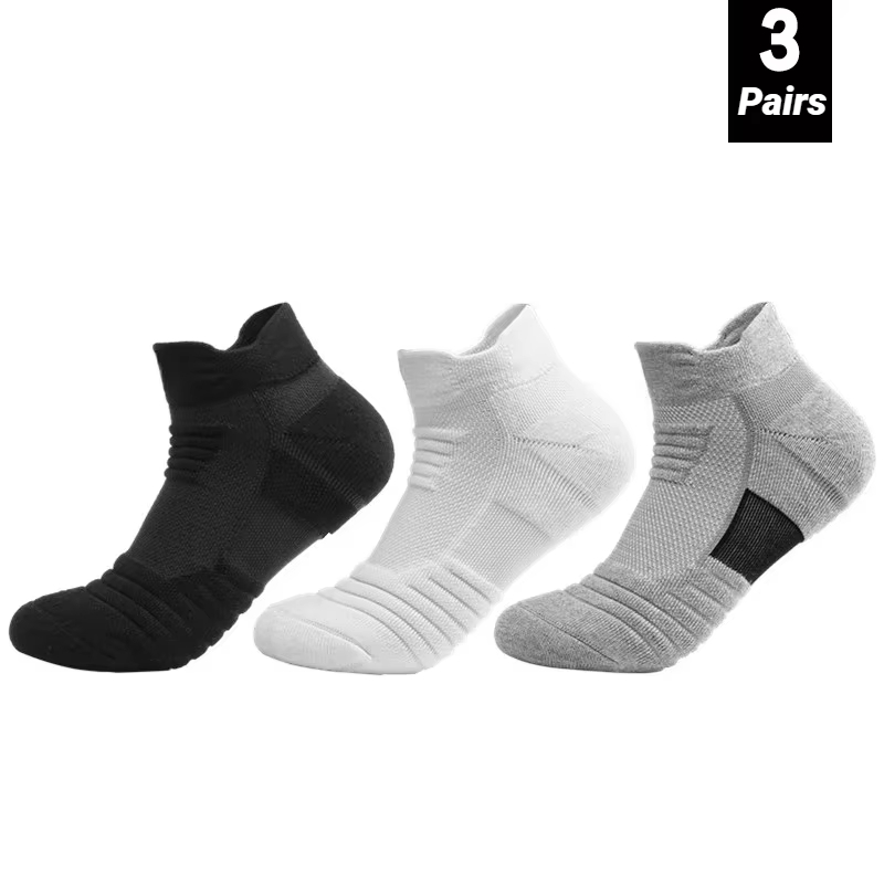 3 Pairs Anti-Slip Football Soc - Socks Ankle Men ulasan dan harga