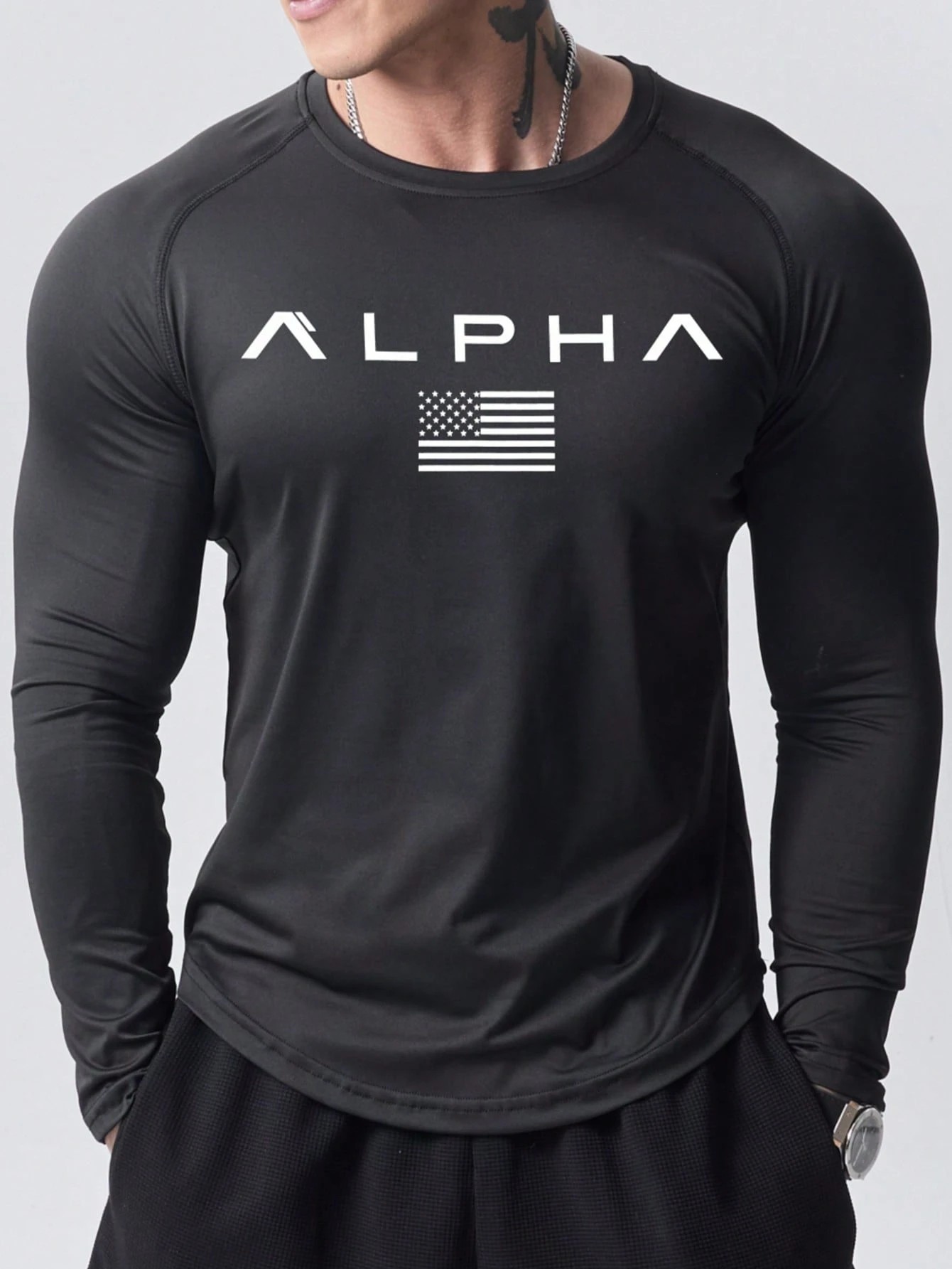 New men's long-sleeved T-shirt - Men'S Fashion Outfits ulasan dan harga
