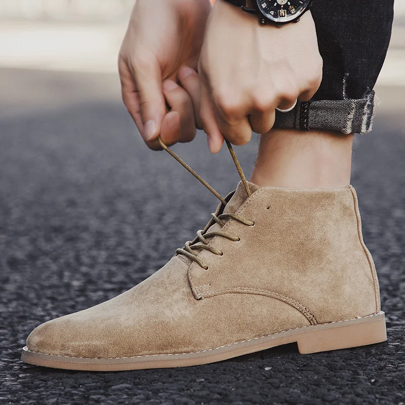 Fashion Khaki Chelsea Boots Me - Mens Fashion Dress Shoes ulasan dan harga