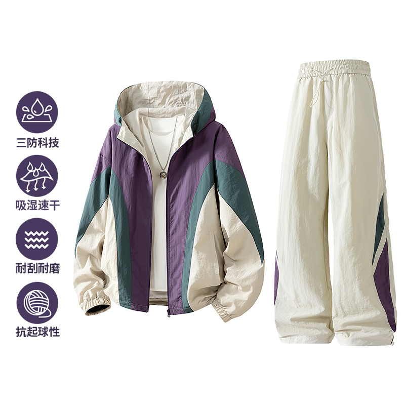 New two-piece men's spring-aut - Mens Fashion Zip Up ulasan dan harga