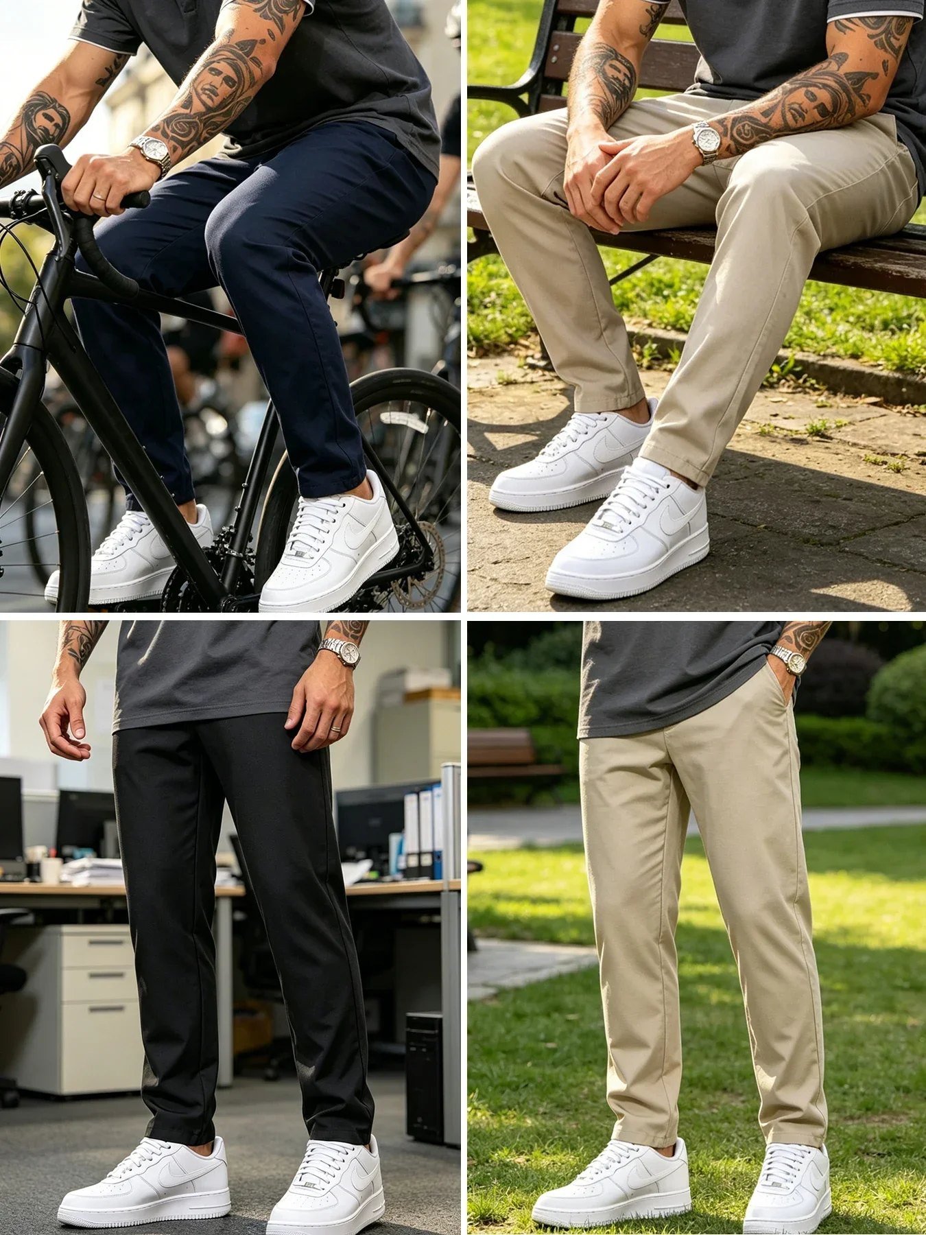 Business Casual Men Straight C - Chino Pants Men ulasan dan harga