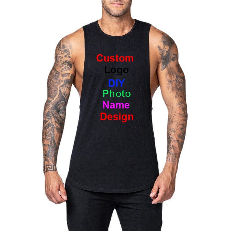 DIY Customized Logo Brand Gym  - Muscle Tee Workout ulasan dan harga