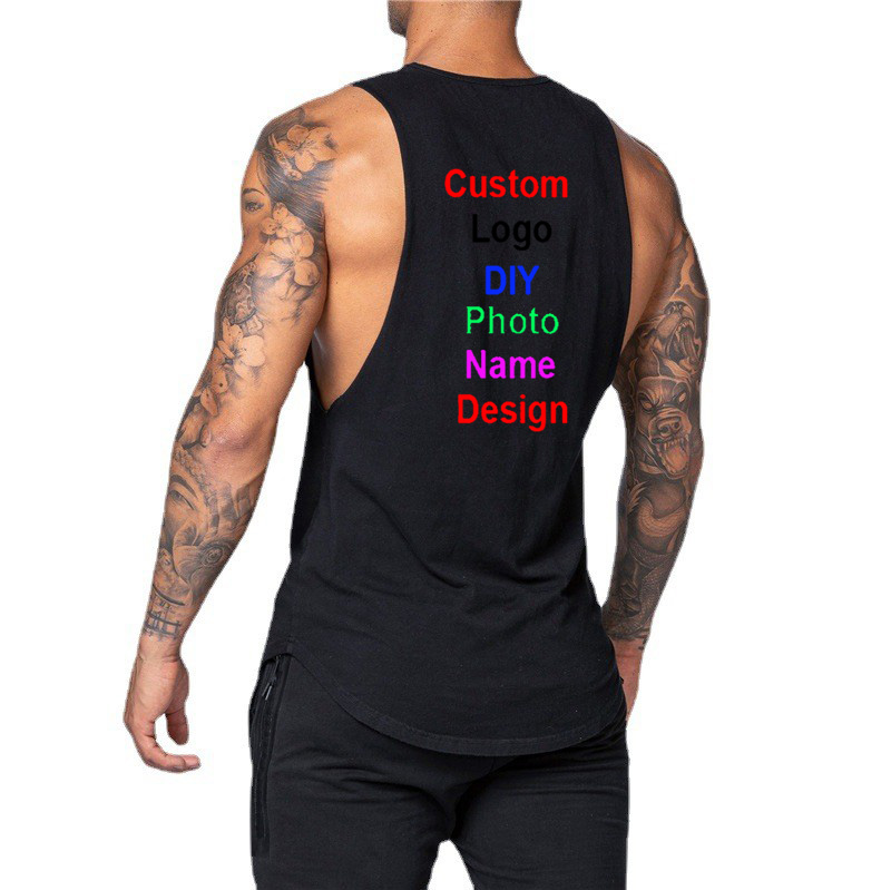 DIY Customized Logo Brand Gym  - Muscle Tee Workout ulasan dan harga