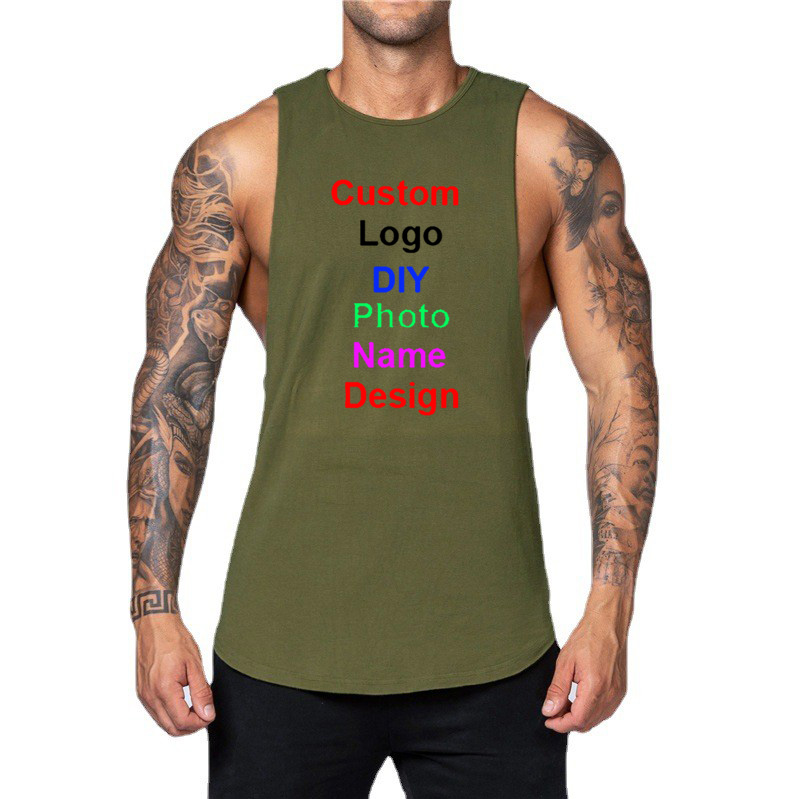 DIY Customized Logo Brand Gym  - Muscle Tee Workout ulasan dan harga