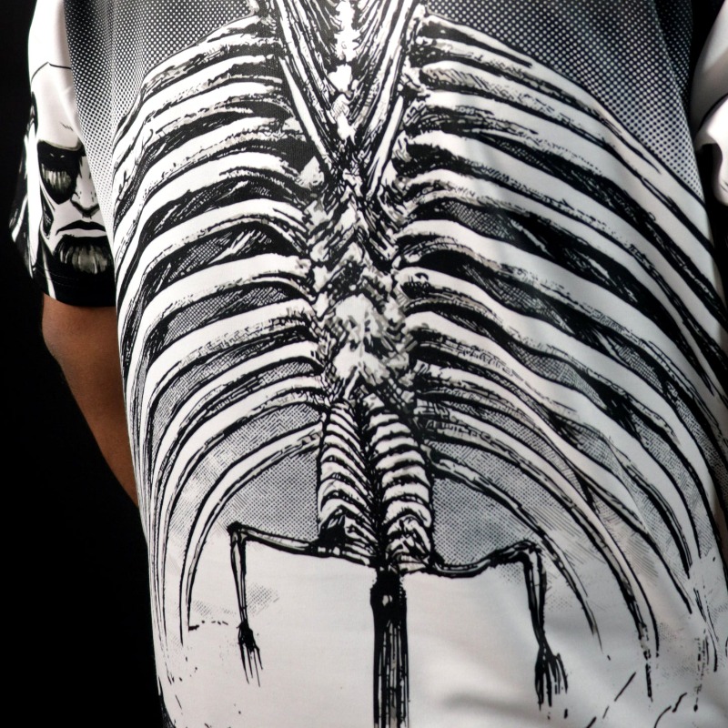 Black White Manga Full Sublima - Graphic Tee Oversized ulasan dan harga