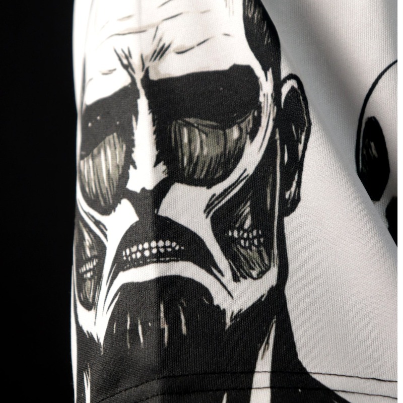 Black White Manga Full Sublima - Graphic Tee Oversized ulasan dan harga