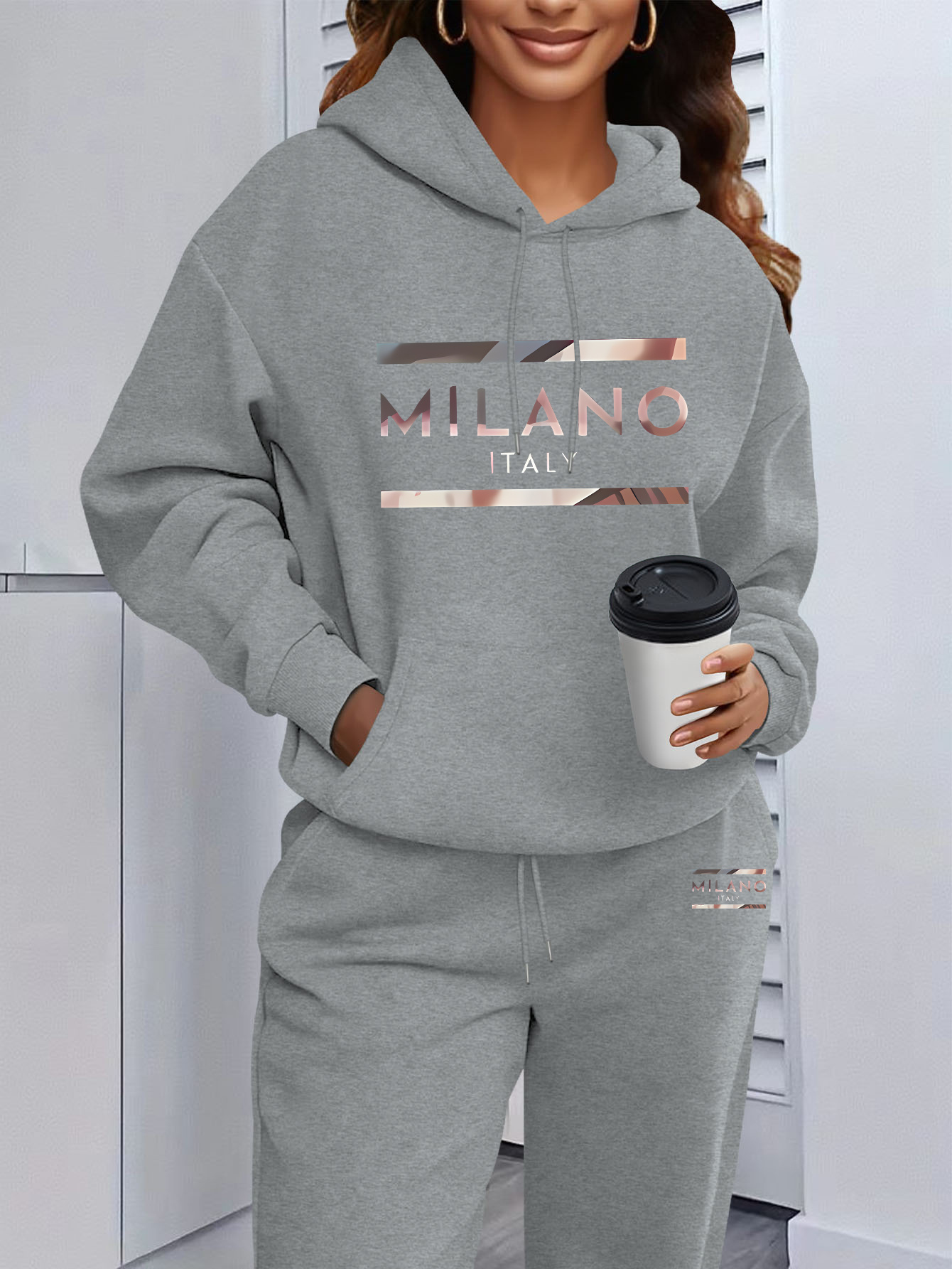 2026 Womens Print Hooded Sweat - Men'S Fashion Outfits ulasan dan harga