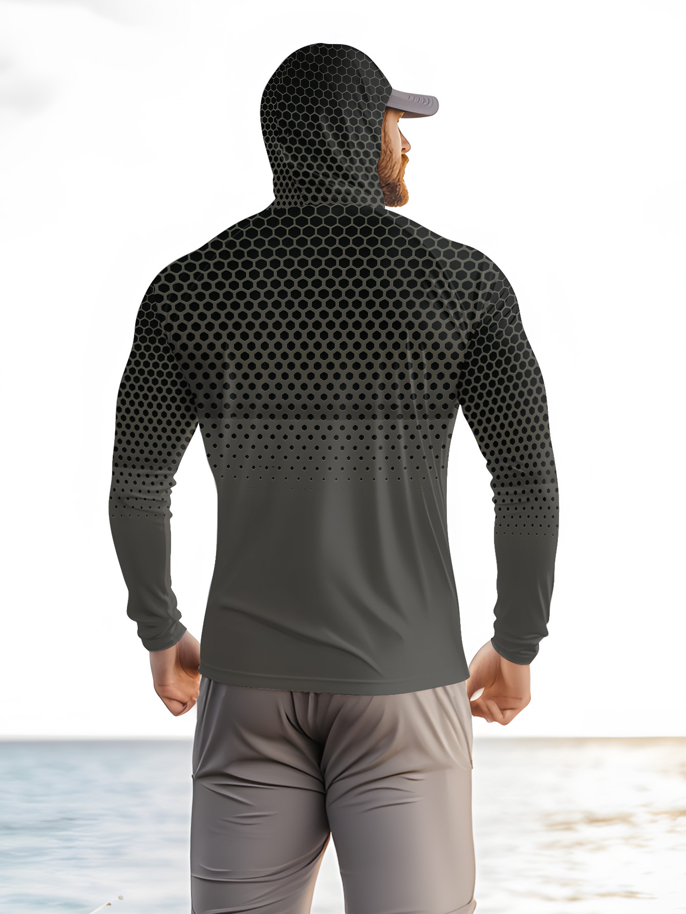 Men Summer UPF50+ Fishing Hood - Mens Fashion Summer ulasan dan harga