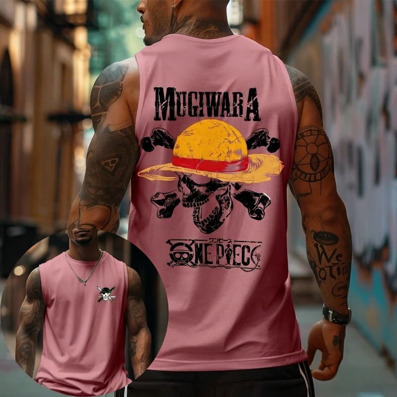One Piece Mugiwara Straw Hat S - Muscle Tee Workout ulasan dan harga