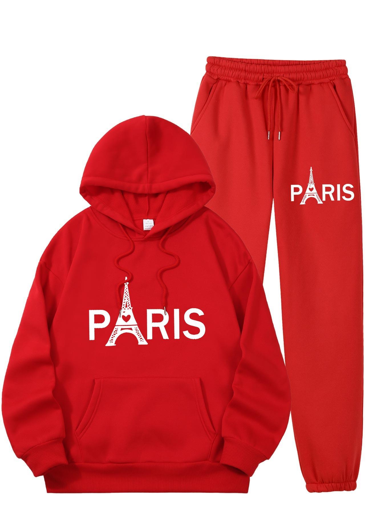 Ladies Paris Eiffel Tower Prin - Men'S Fashion Outfits ulasan dan harga