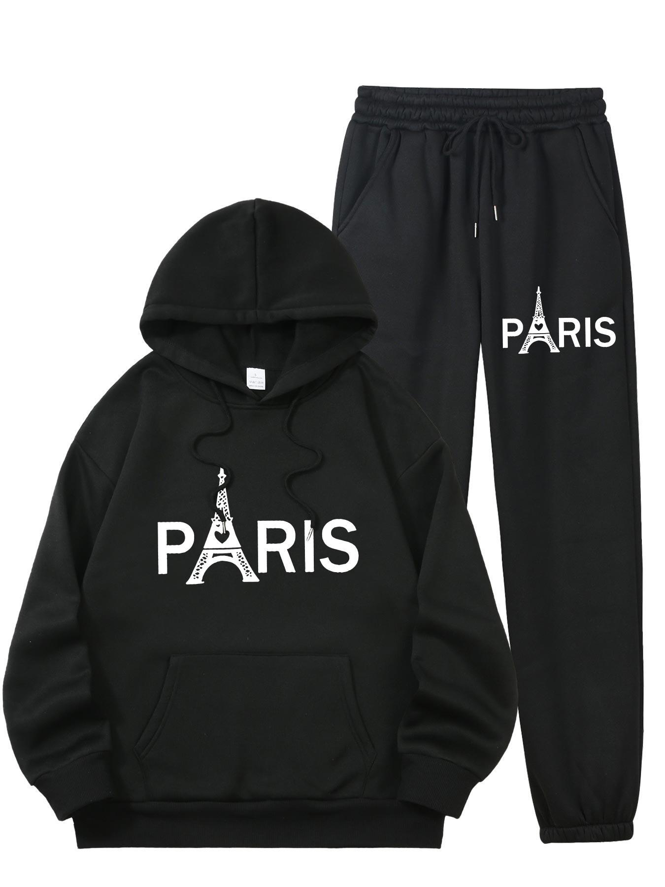 Ladies Paris Eiffel Tower Prin - Men'S Fashion Outfits ulasan dan harga