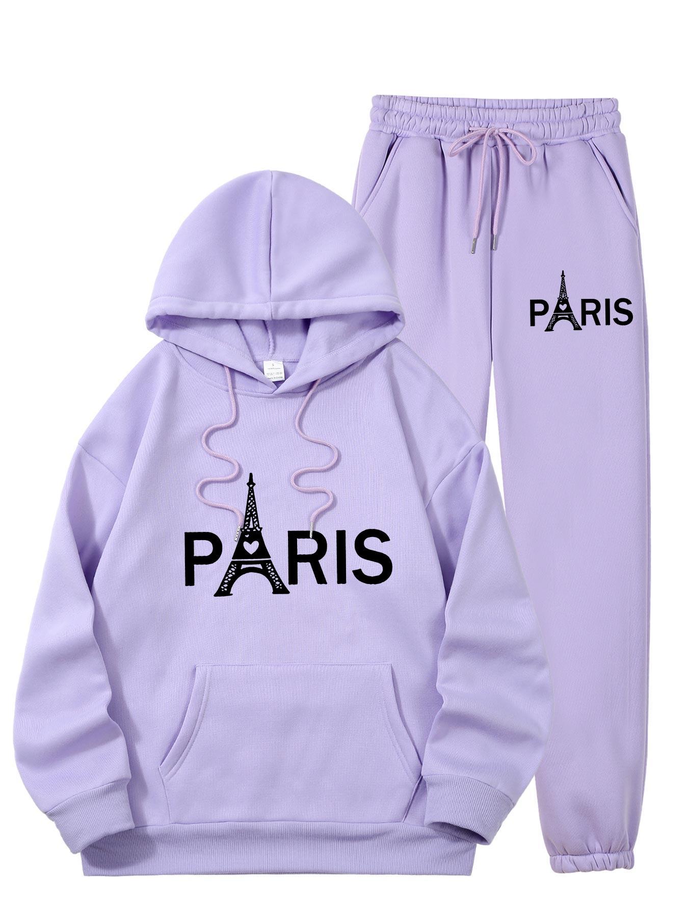Ladies Paris Eiffel Tower Prin - Men'S Fashion Outfits ulasan dan harga