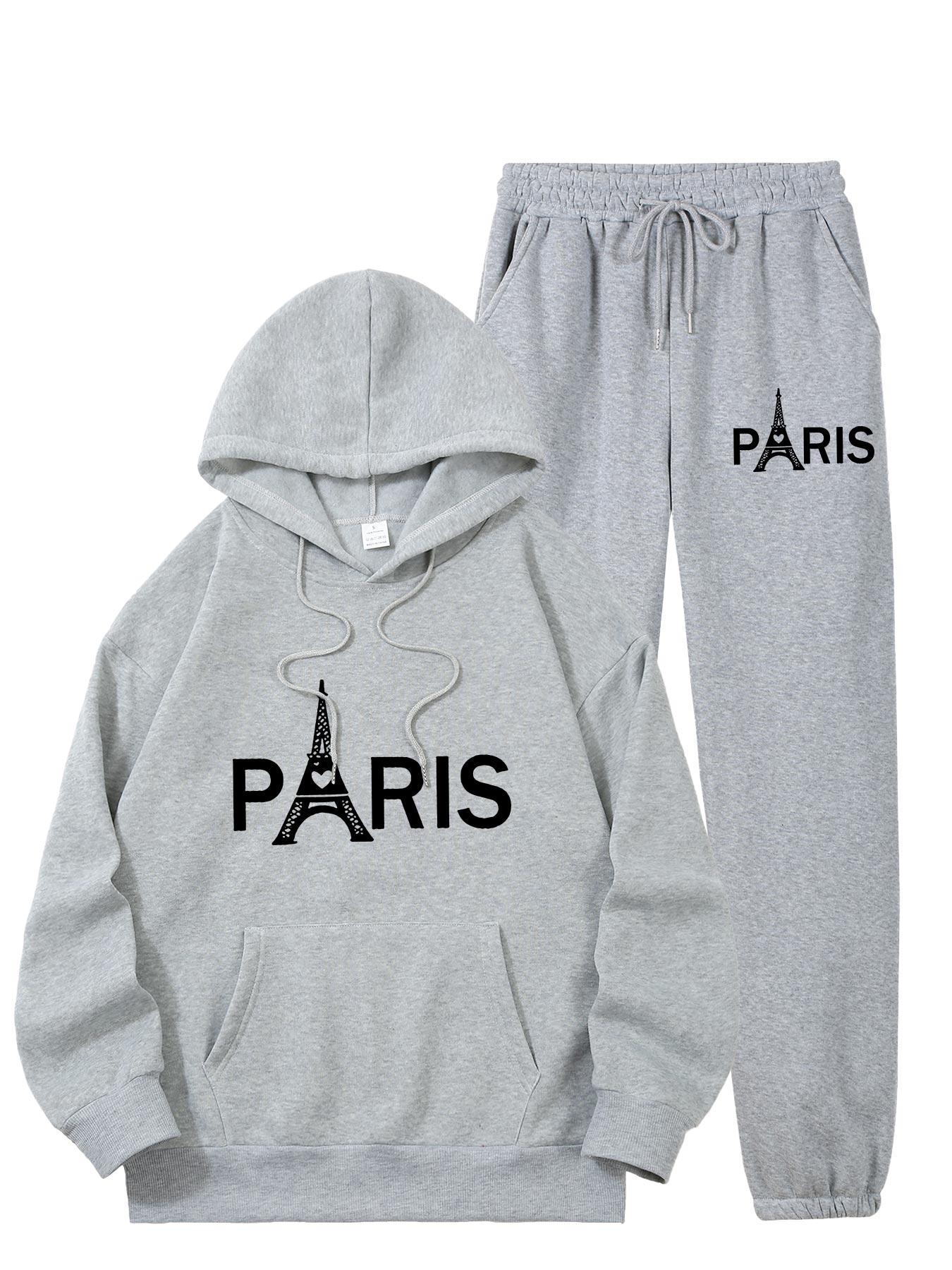 Ladies Paris Eiffel Tower Prin - Men'S Fashion Outfits ulasan dan harga