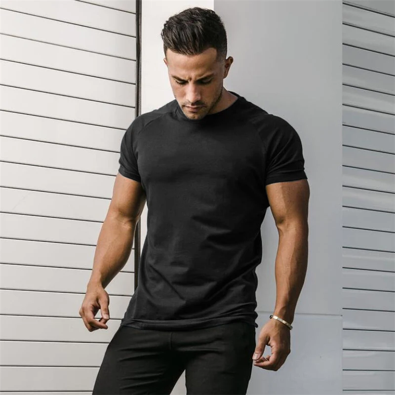 Plain Summer Cotton Breathable - Muscle Tee Workout ulasan dan harga
