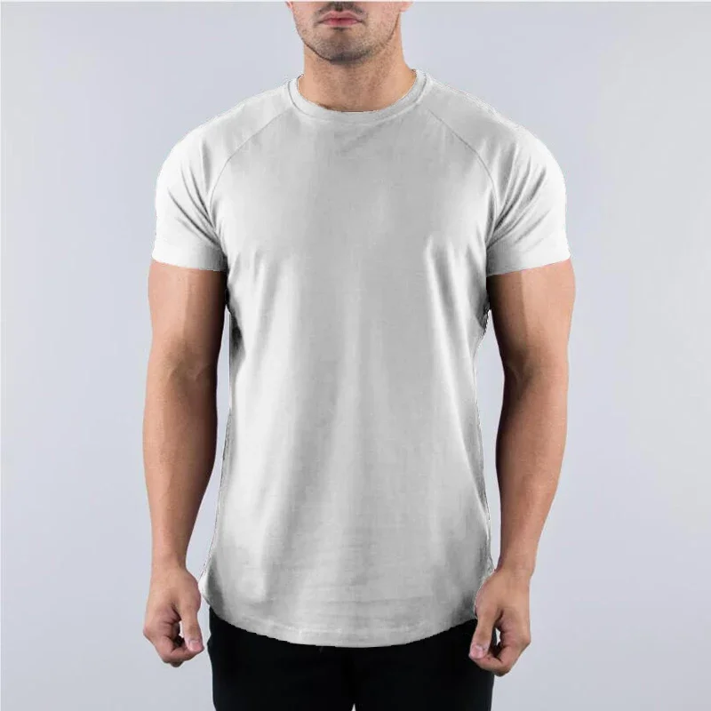 Plain Summer Cotton Breathable - Muscle Tee Workout ulasan dan harga