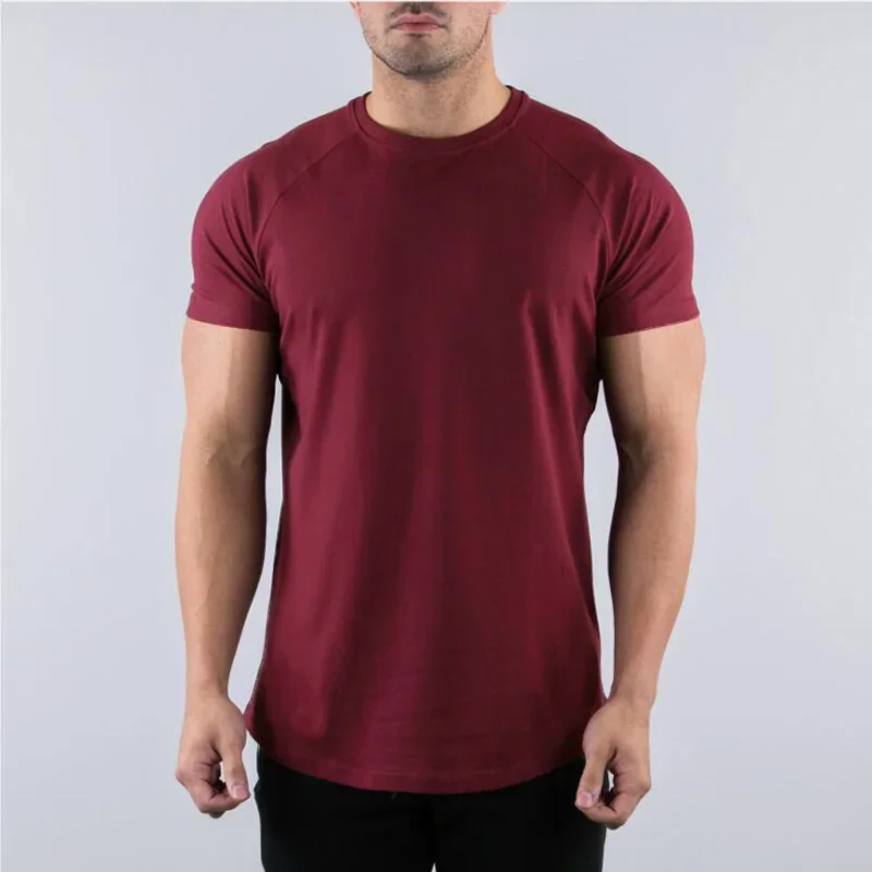 Plain Summer Cotton Breathable - Muscle Tee Workout ulasan dan harga