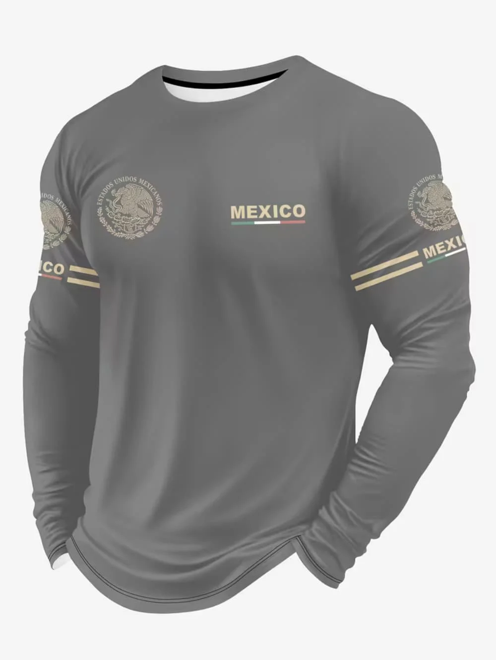 Men's Mexico Eagle Print T‑Shi - Men'S Fashion Outfits ulasan dan harga