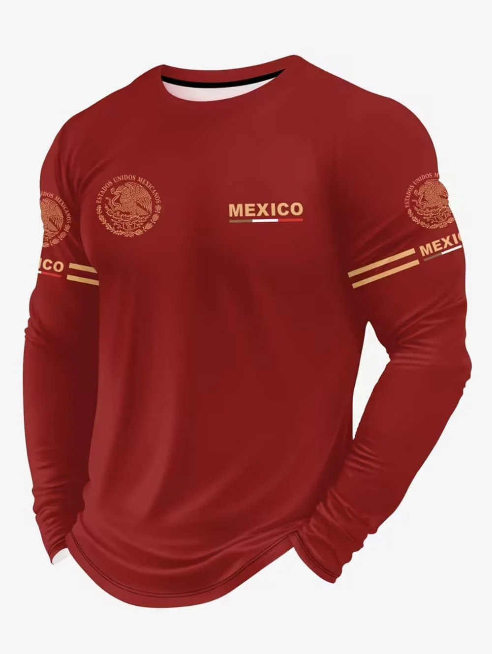 Men's Mexico Eagle Print T‑Shi - Men'S Fashion Outfits ulasan dan harga