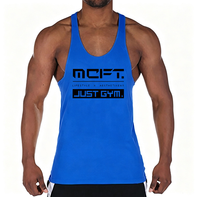 Running Men Cotton Gym Vest Ta - Muscle Tee Workout ulasan dan harga