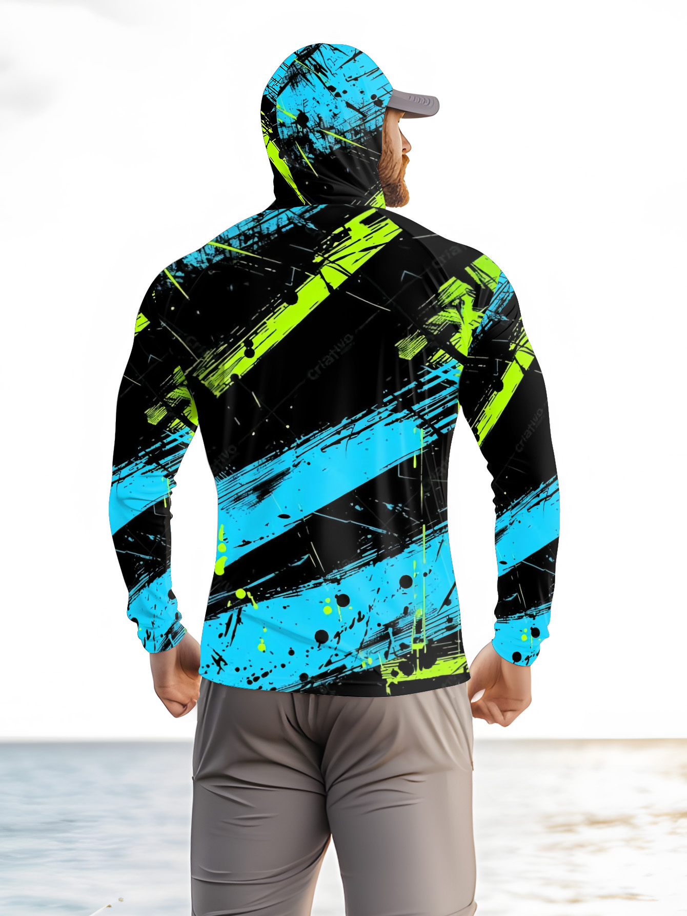 Fishing Hoodie Men Long Sleeve - Mens Fashion Summer ulasan dan harga
