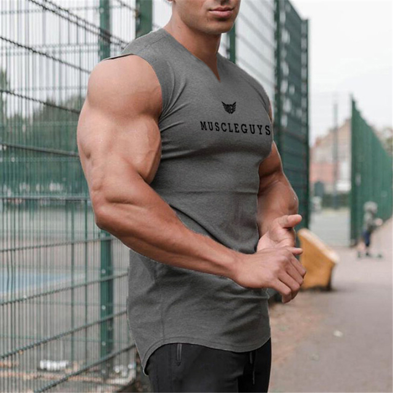 Gym Workout Breathable Men Run - Muscle Tee Workout ulasan dan harga
