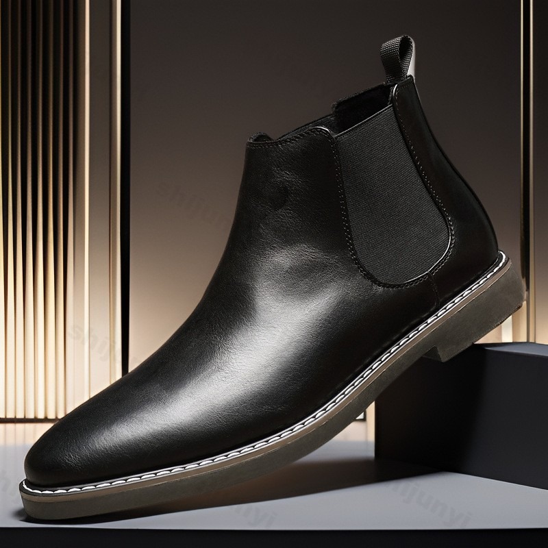 Mens Business Casual Leather B - Mens Fashion Dress Shoes ulasan dan harga