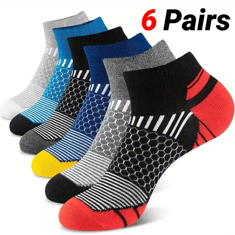 6 Pairs Men'S Short Sports Soc - Socks Ankle Men ulasan dan harga