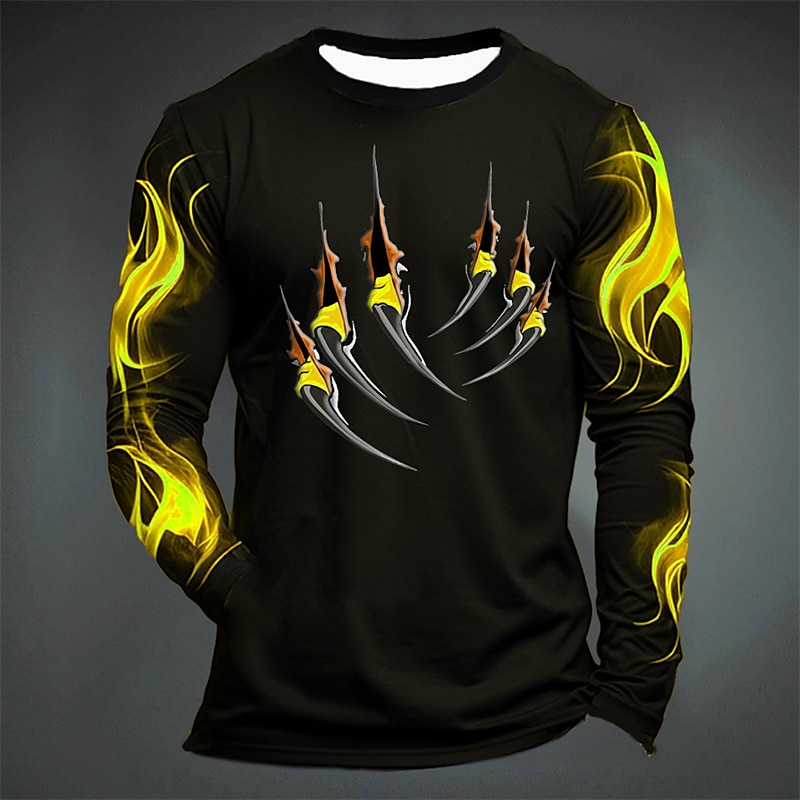 Funny Tiger Print T Shirt For  - Men'S Fashion Outfits ulasan dan harga