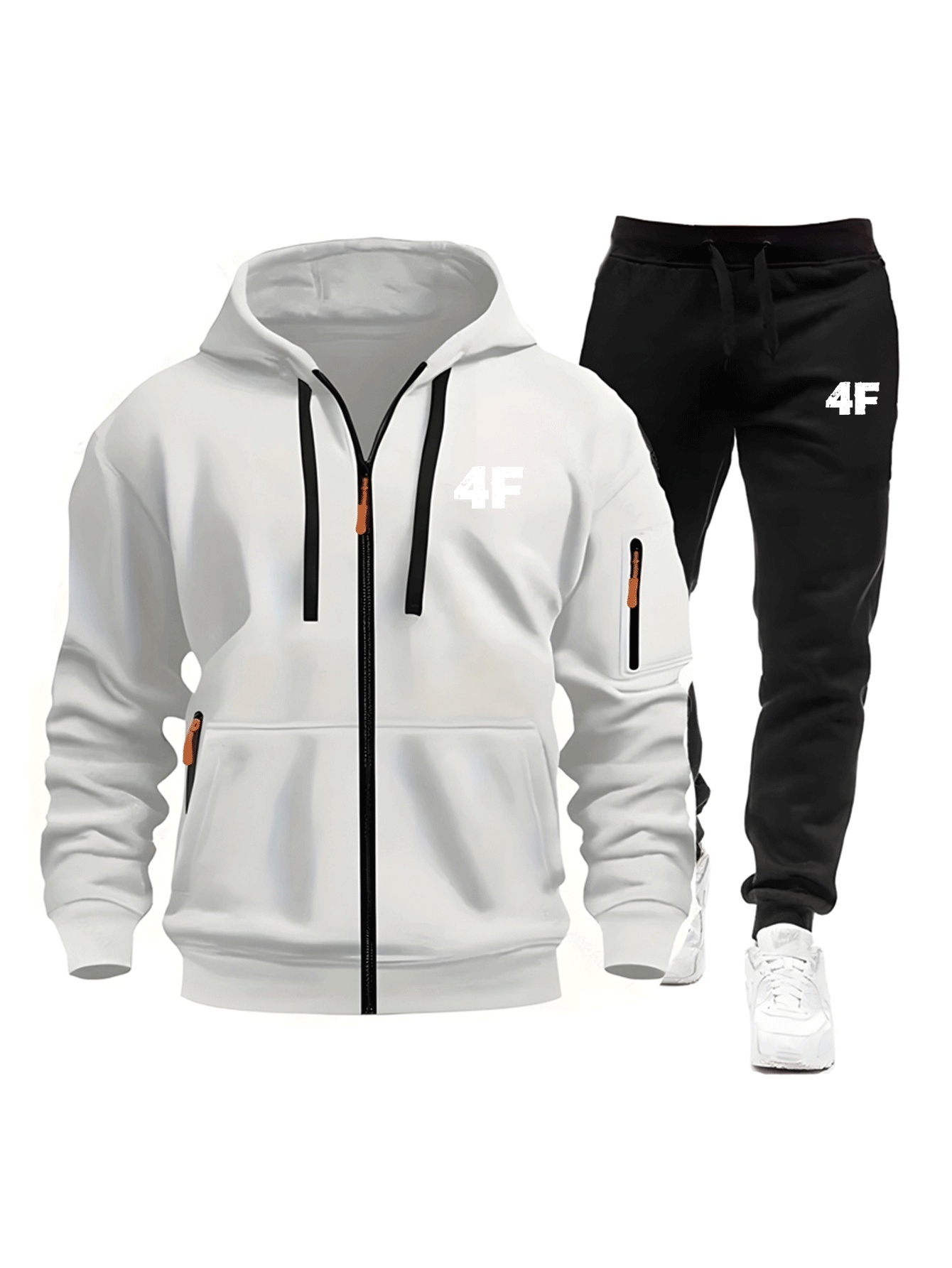 Men's Casual Jogging Tracksuit - Mens Fashion Zip Up ulasan dan harga