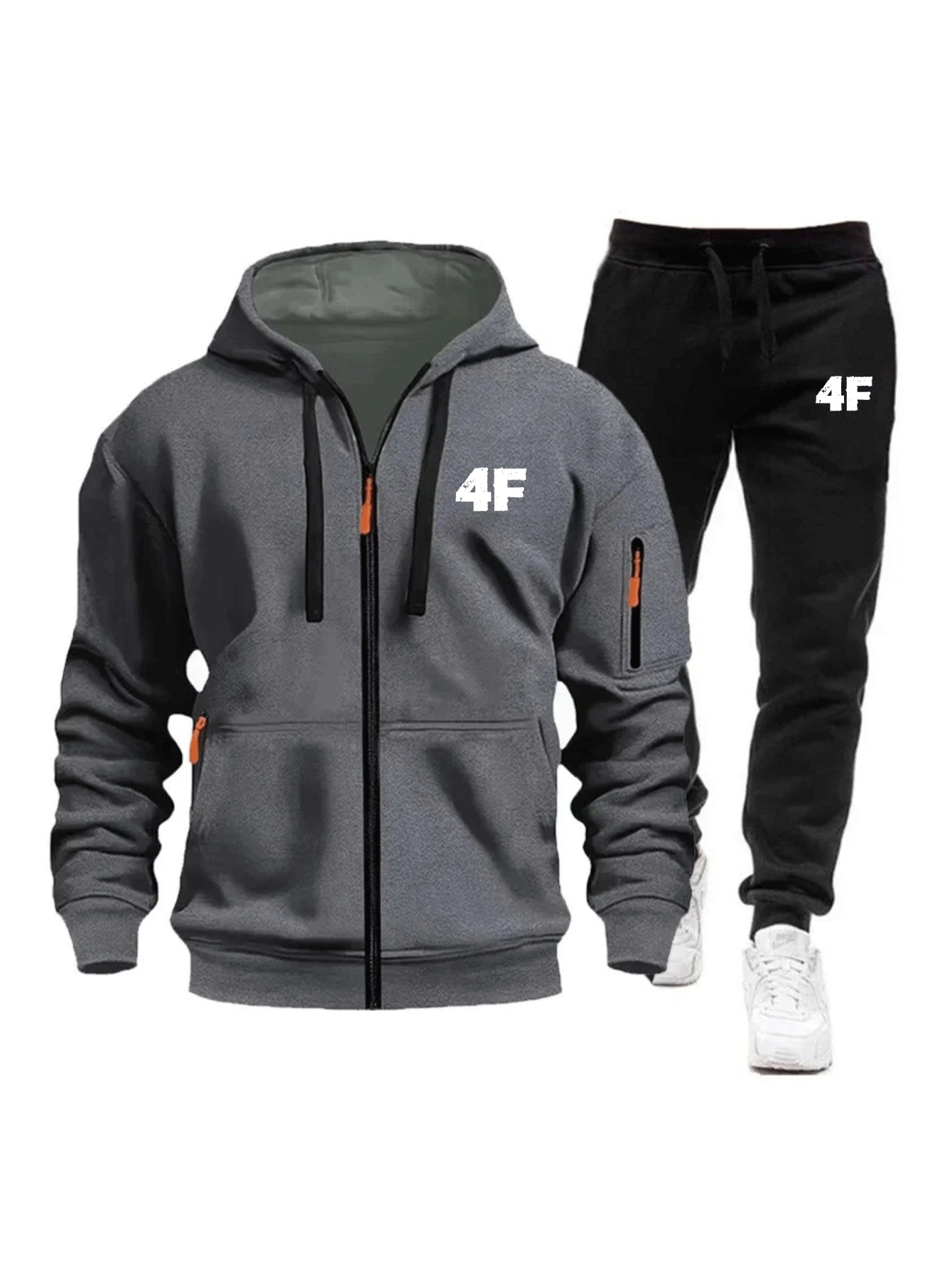 Men's Casual Jogging Tracksuit - Mens Fashion Zip Up ulasan dan harga